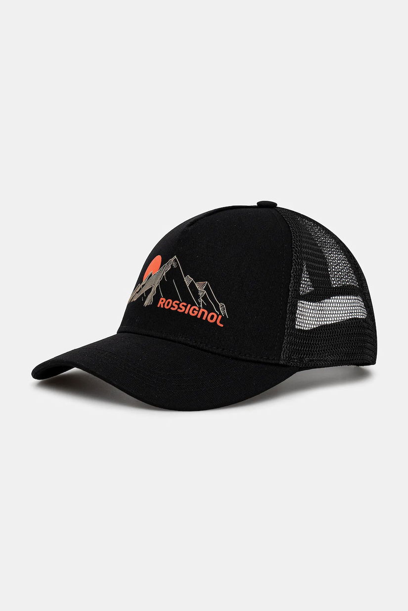 Rossignol șapcă culoarea negru, uni, RLNMH15