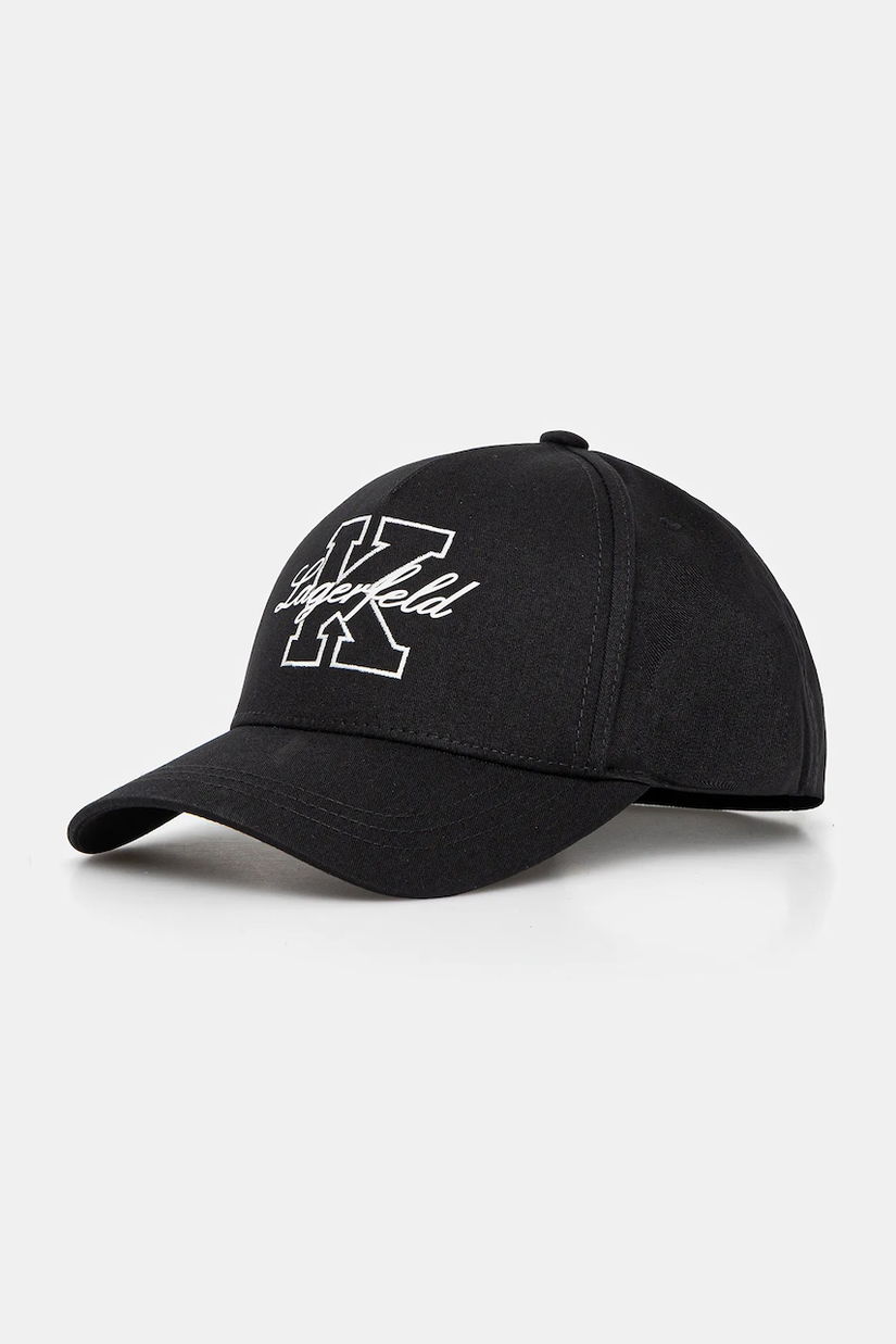 Karl Lagerfeld șapcă culoarea negru, cu imprimeu, 552123.805609