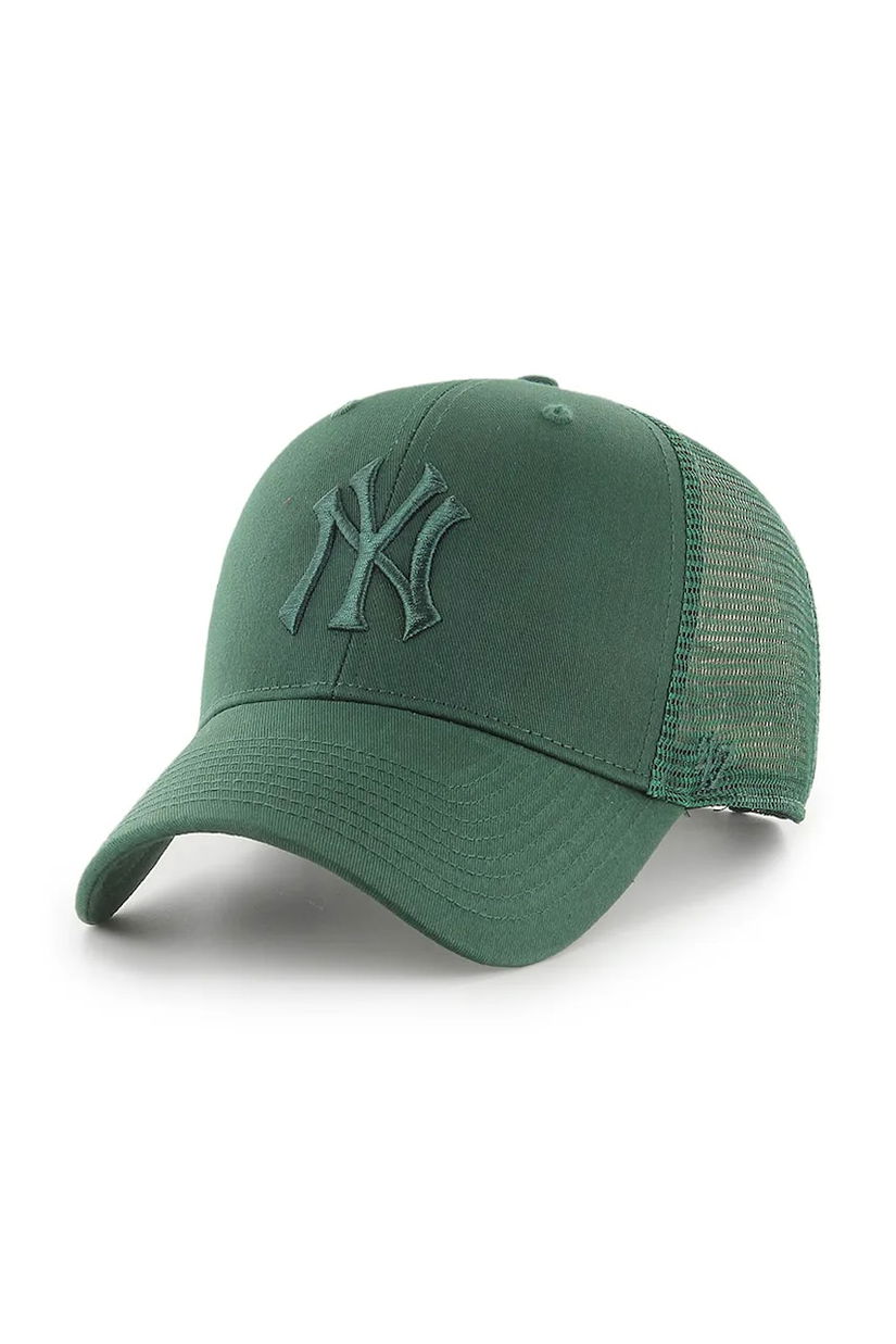 47 brand șapcă MLB New York Yankees culoarea verde, uni, B-BRANS17CTP-DGD