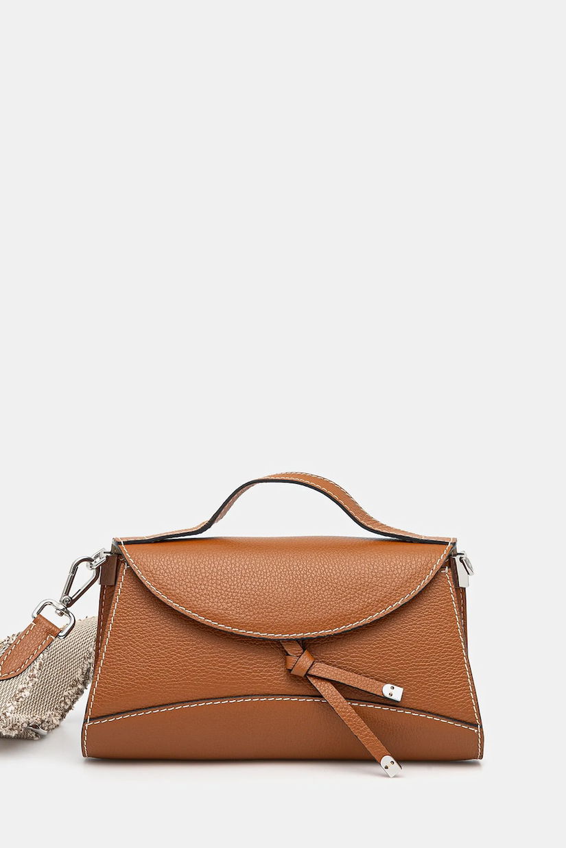 Gianni Chiarini poșetă de piele MARGOT culoarea maro, BS.11411.GRN.NABCL