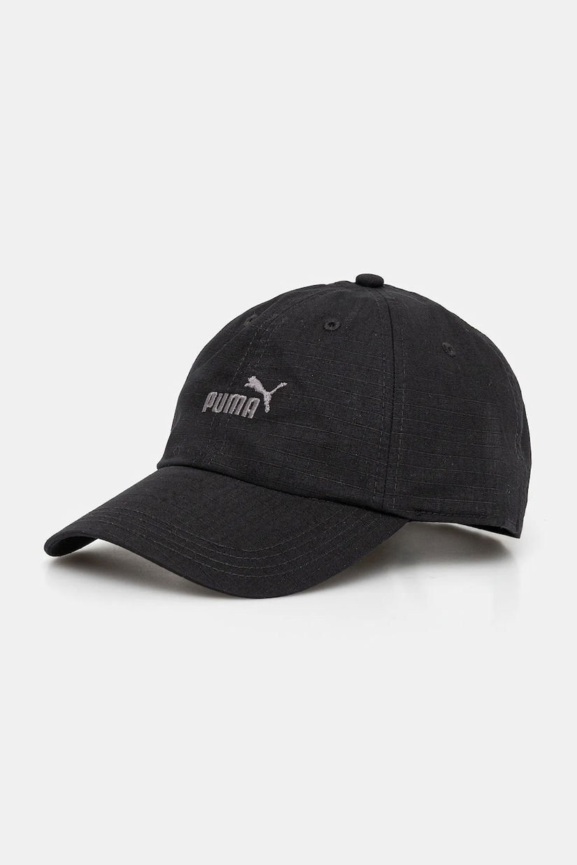 Puma șapcă de baseball din bumbac culoarea negru, cu imprimeu, 25983