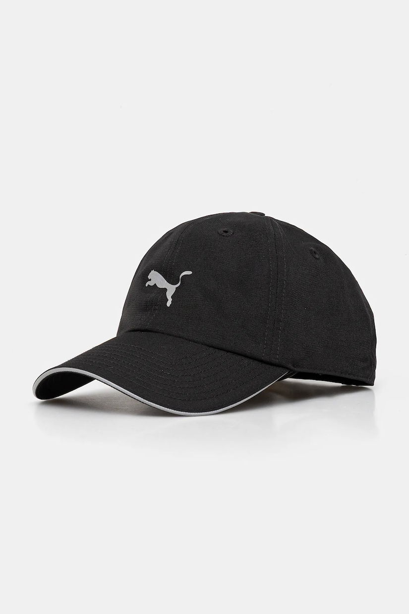 Puma șapcă culoarea negru, uni, 26169