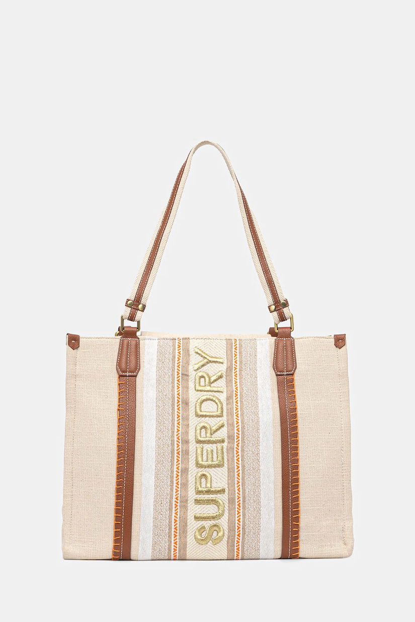 Superdry geantă culoarea bej, W9110412A-20O