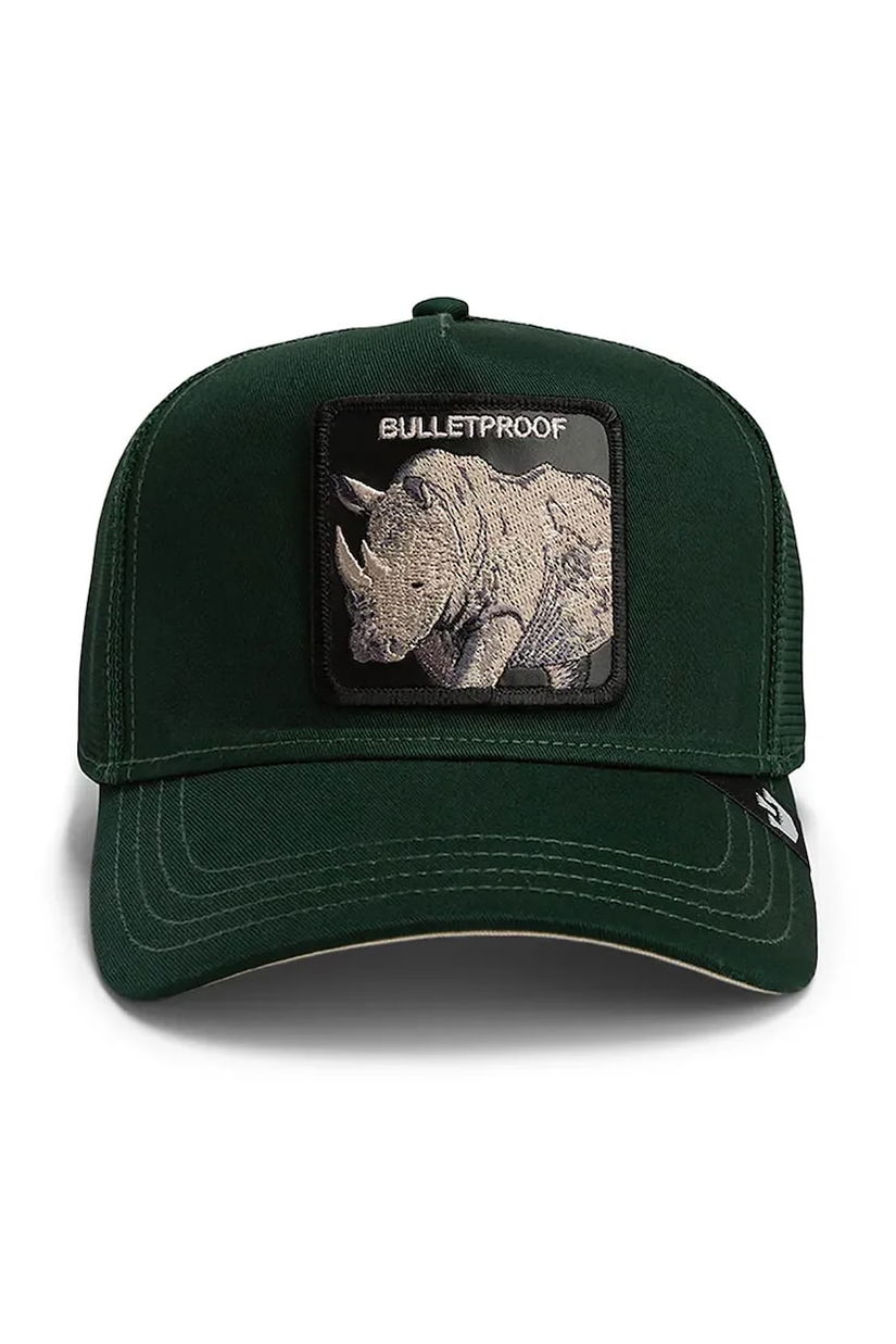Goorin Bros șapcă The Bulletproof Rhino culoarea verde, cu imprimeu, 101-1677