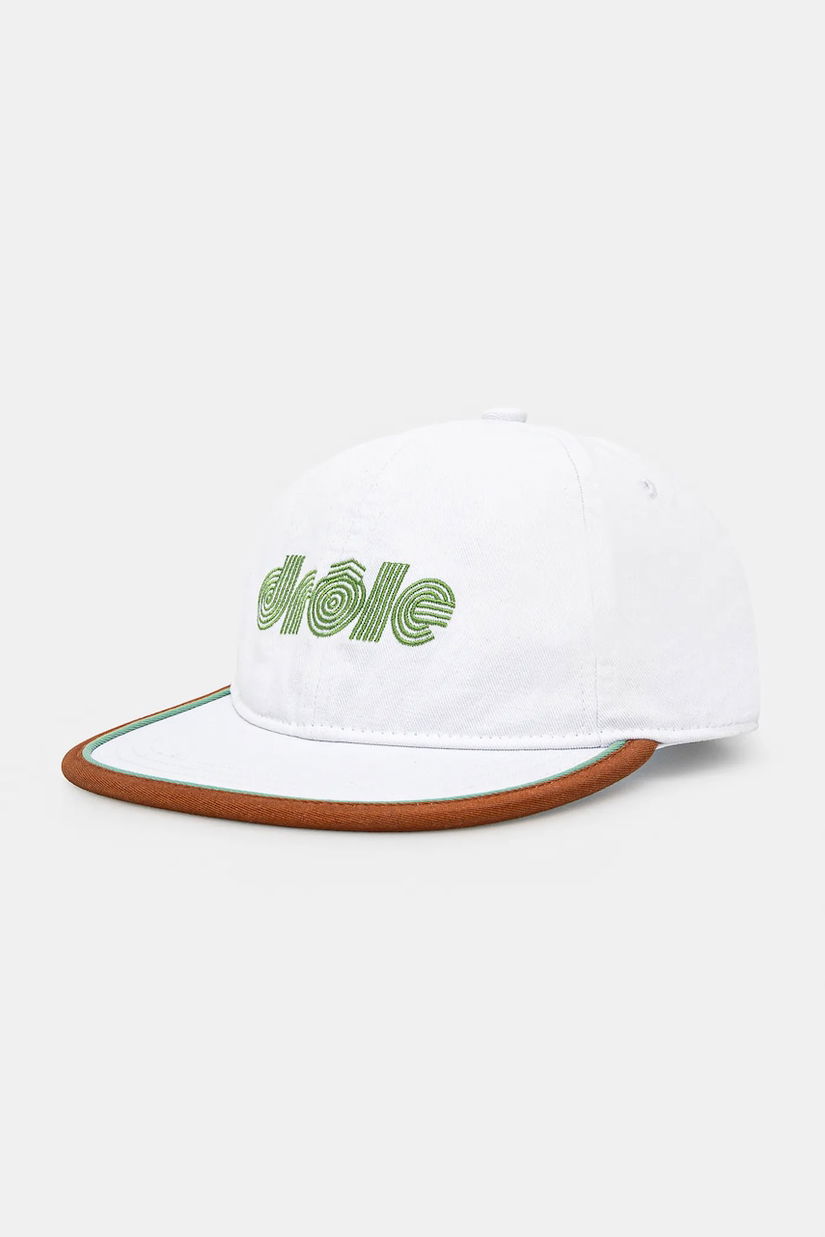 Drôle de Monsieur șapcă La Casquette Drule Tennis culoarea alb, uni, G-CP173-CO138-WT