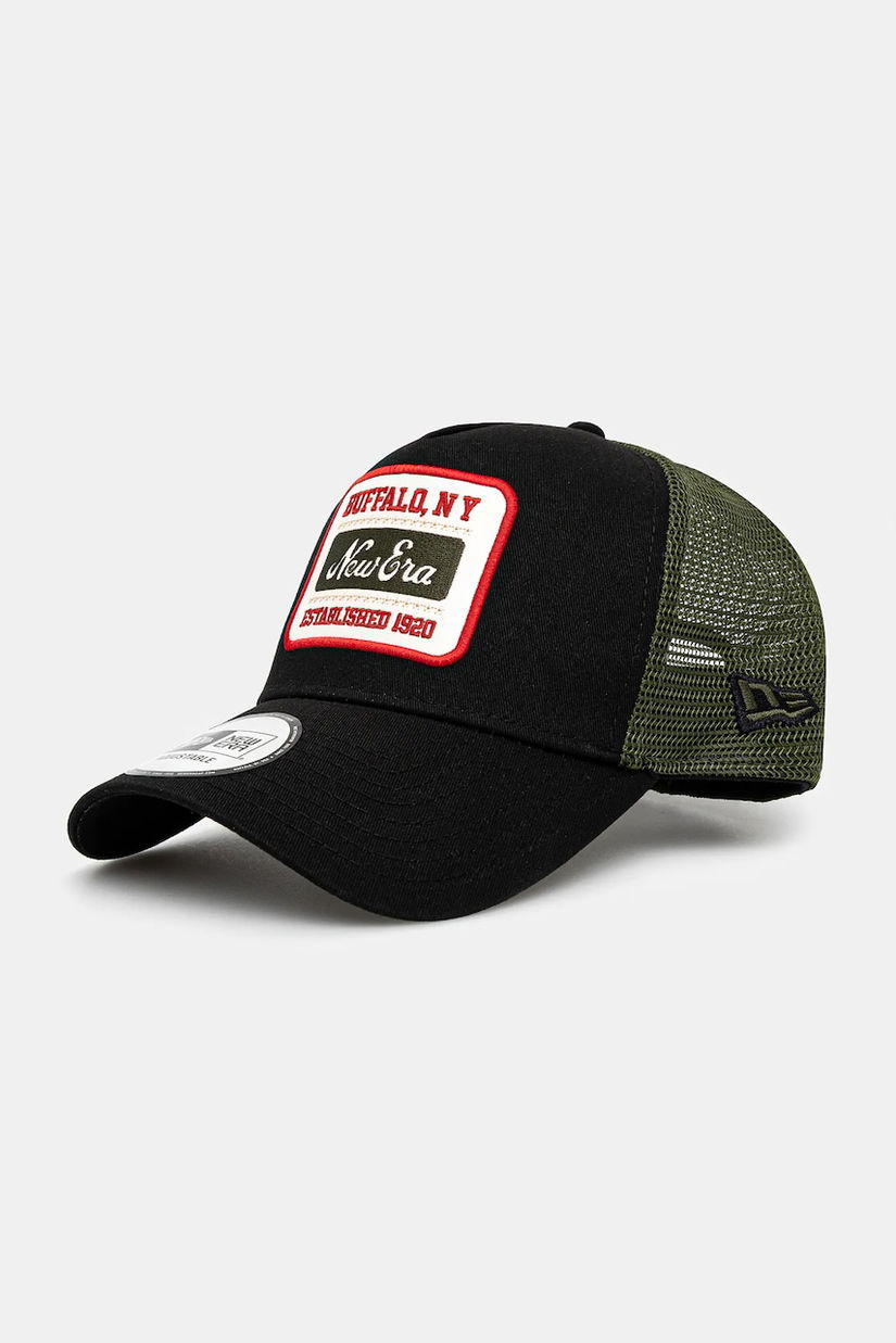 New Era șapcă culoarea negru, uni, 60595459