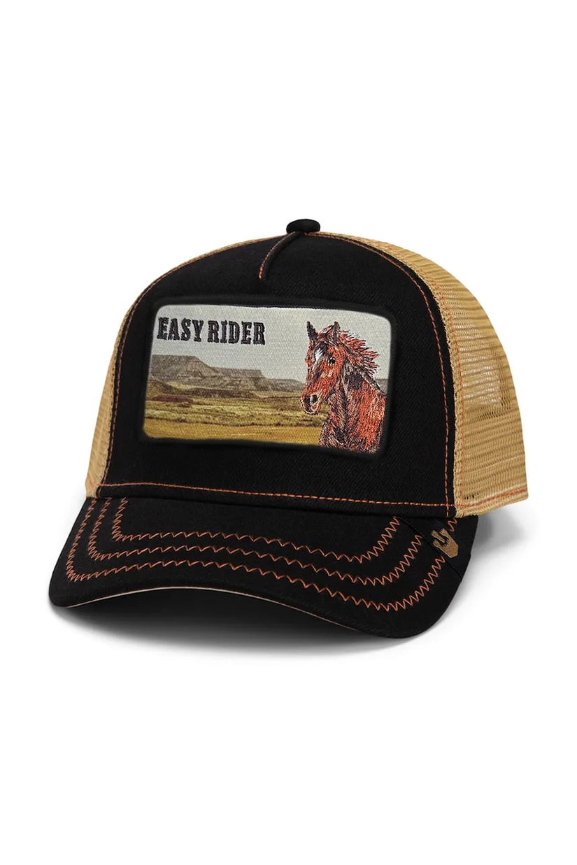 Goorin Bros șapcă Easy Rider culoarea negru, cu imprimeu, 101-2029