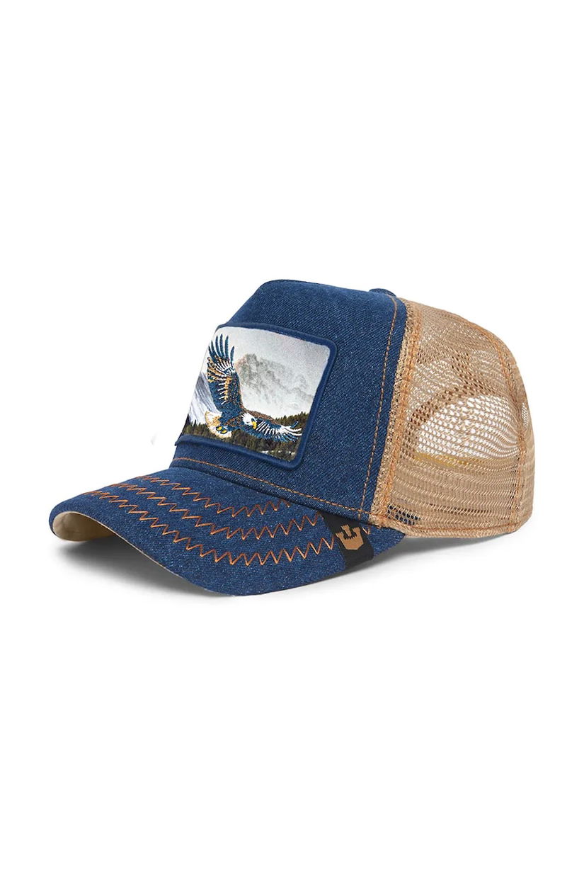 Goorin Bros șapcă Born Free culoarea bleumarin, cu imprimeu, 101-2030