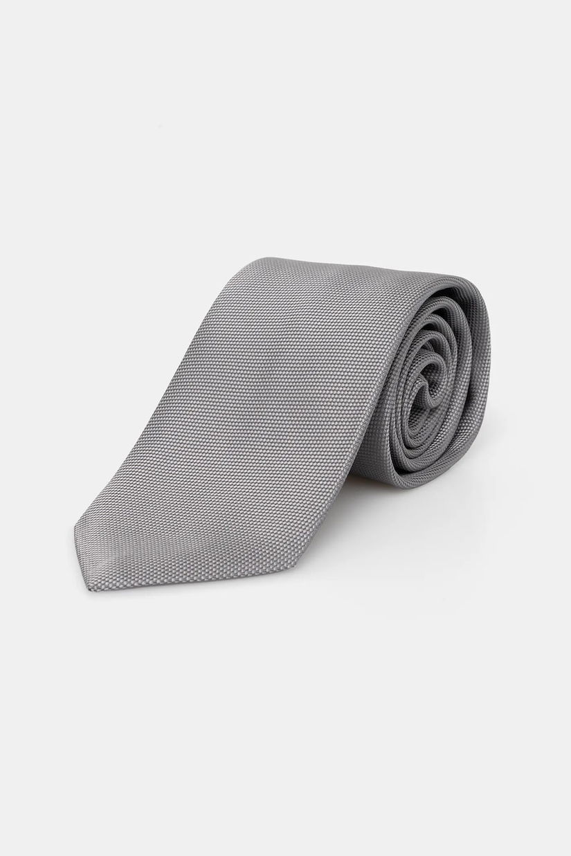Eton cravata de mătase culoarea gri, A00031550