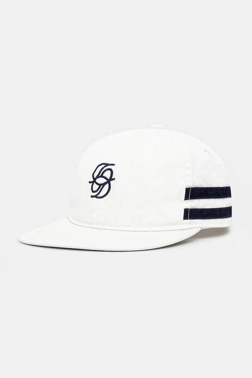 Drôle de Monsieur șapcă de baseball din bumbac La Casquette D Miroir culoarea alb, cu imprimeu, G-CP169-CO138-WT