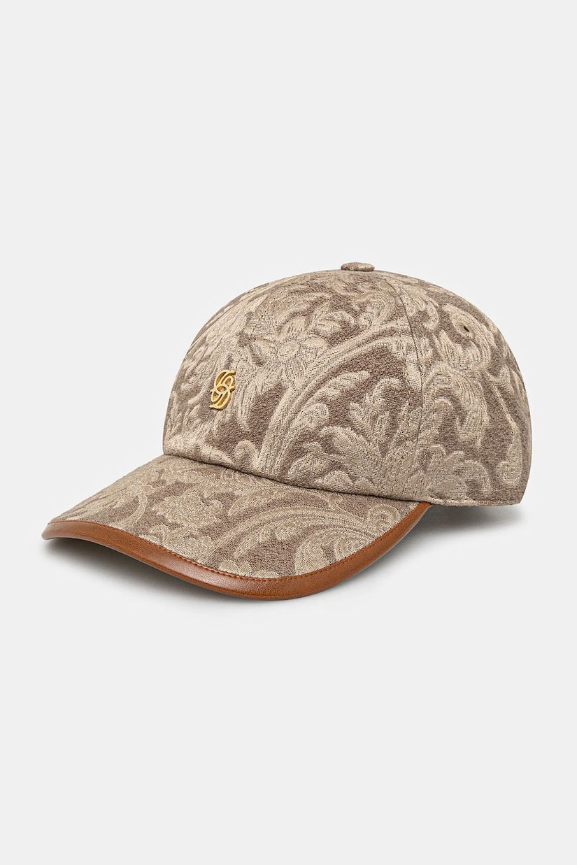Drôle de Monsieur sapca La Casquette Jacquard culoarea bej, modelator, G-CP166-VI014-BG