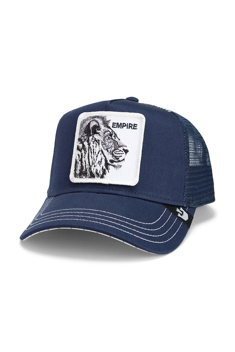Goorin Bros șapcă The Empire Lion culoarea bleumarin, cu imprimeu, 101-1949