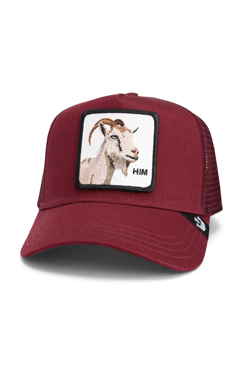 Goorin Bros șapcă Himothy culoarea bordo, cu imprimeu, 101-2124