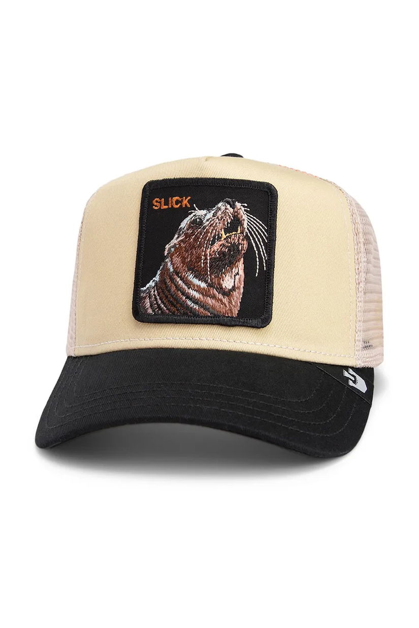 Goorin Bros șapcă The Slick Seal culoarea bej, cu imprimeu, 101-1947