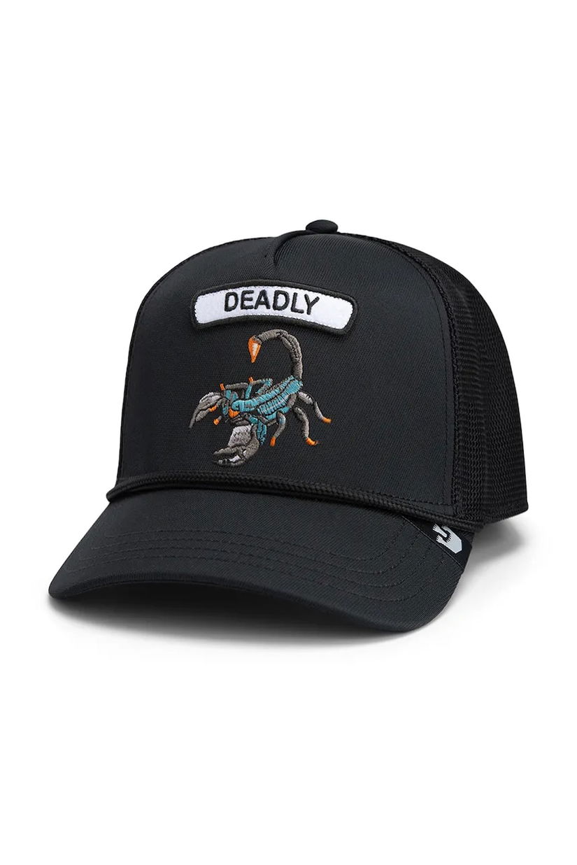 Goorin Bros șapcă GB2 Deadly Scorp culoarea negru, cu imprimeu, 101-1652