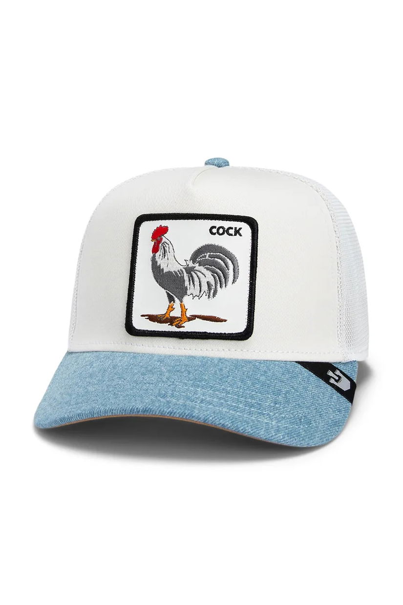 Goorin Bros șapcă Rooster Fan Institution Ball Club culoarea alb, cu imprimeu, 101-2113