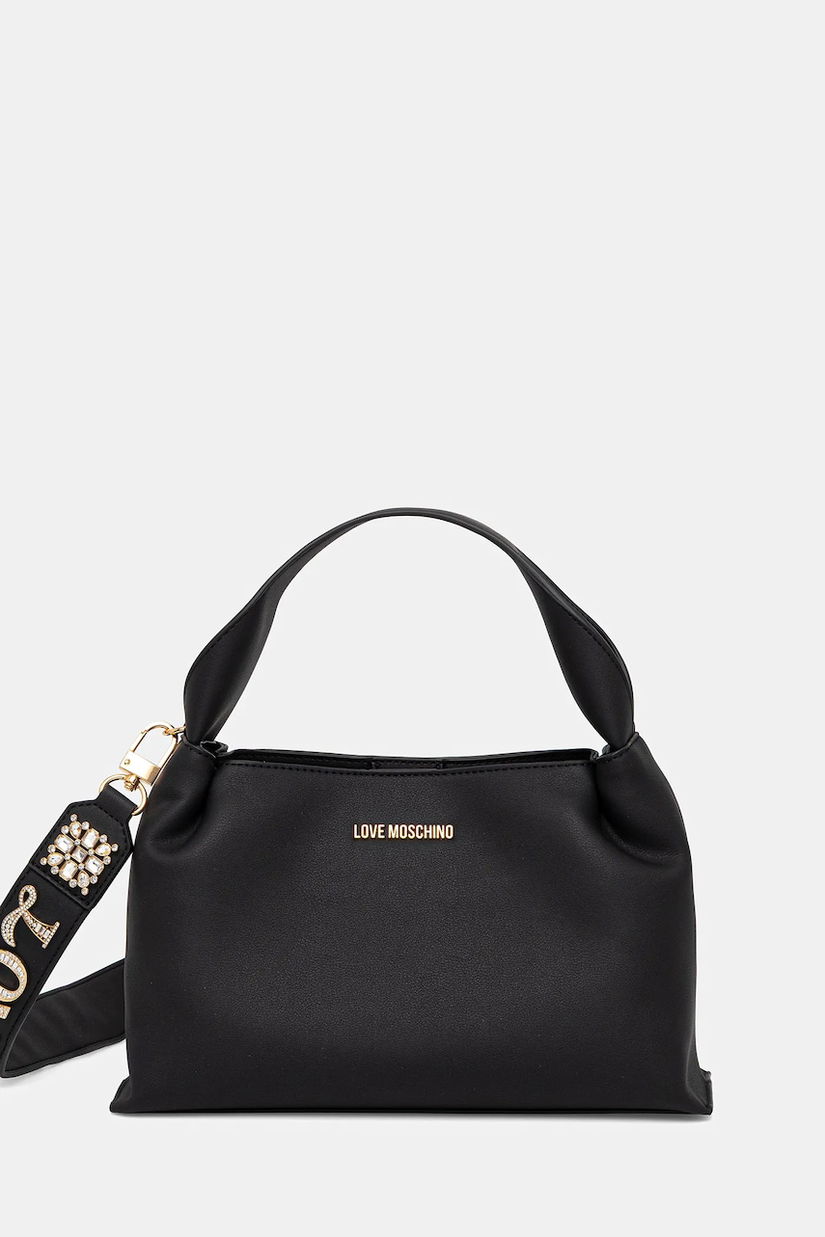Love Moschino geantă culoarea negru, JC4278PP0MKI0000
