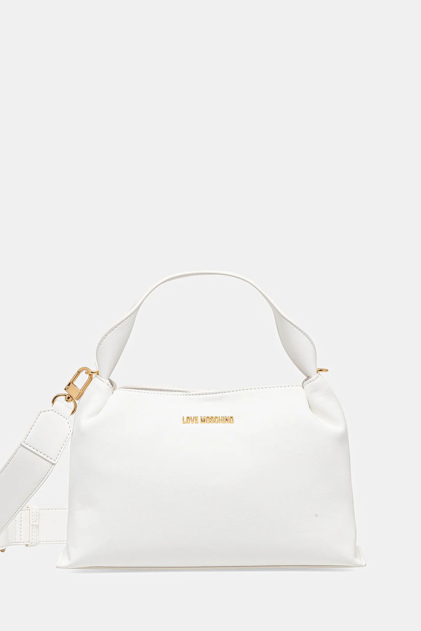 Love Moschino geantă culoarea alb, JC4278PP0MKI0100