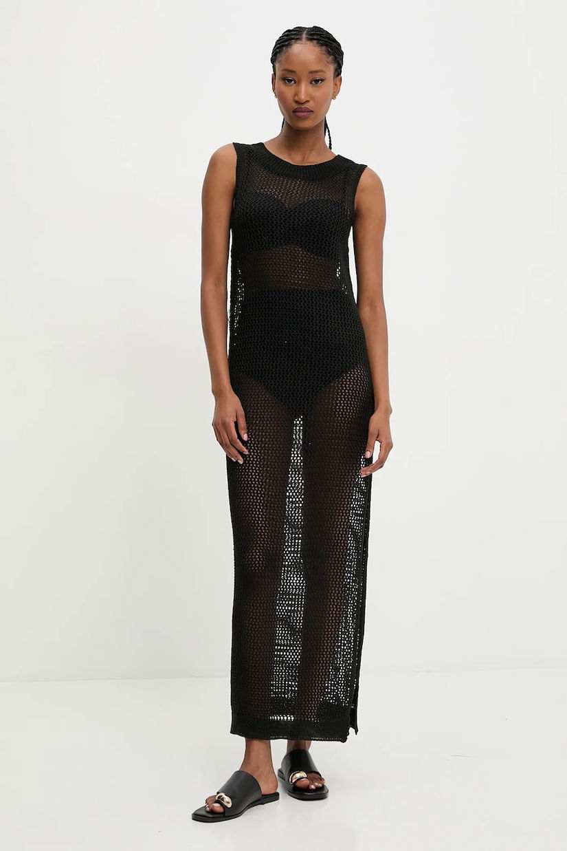 Answear Lab rochie de plaja culoarea negru