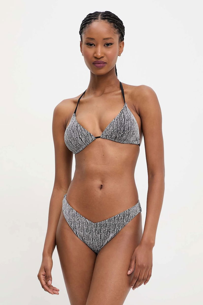Answear Lab costum de baie din două piese culoarea negru, cupa usor rigidizata