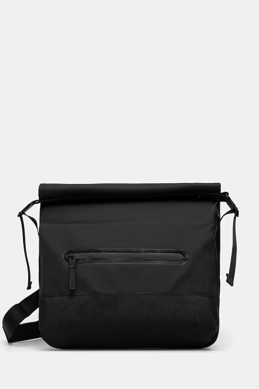 Rains geantă Trail Rolltop Messenger Bag W3 culoarea negru, 14490.01