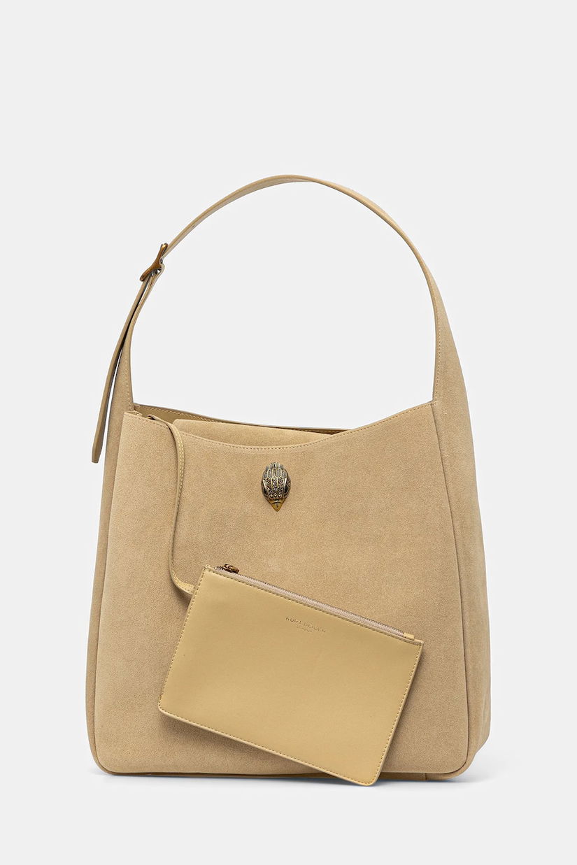Kurt Geiger London geantă de mana din piele întoarsă culoarea verde, 3576073209