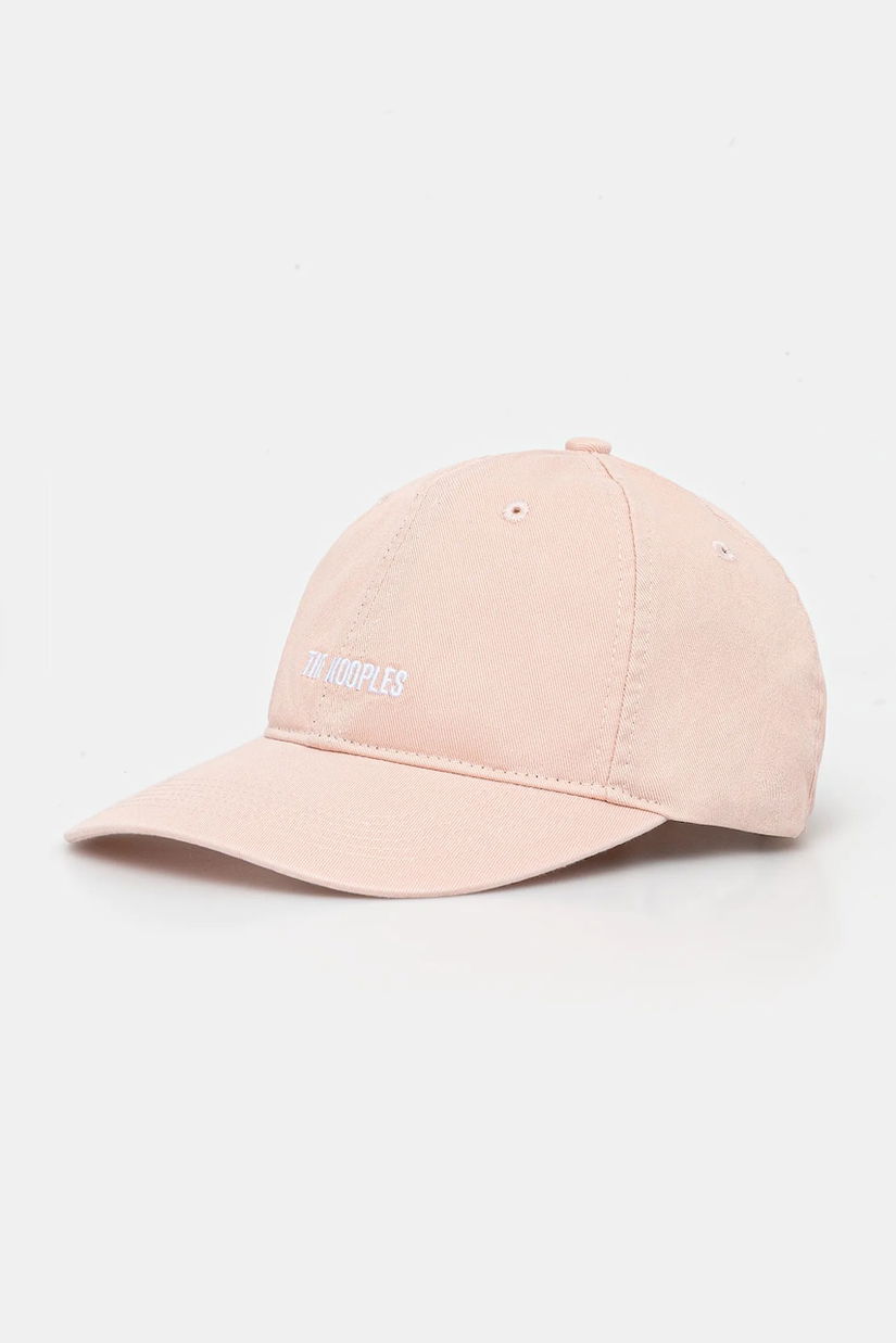 The Kooples șapcă de baseball din bumbac culoarea roz, cu imprimeu, AMHA30011K