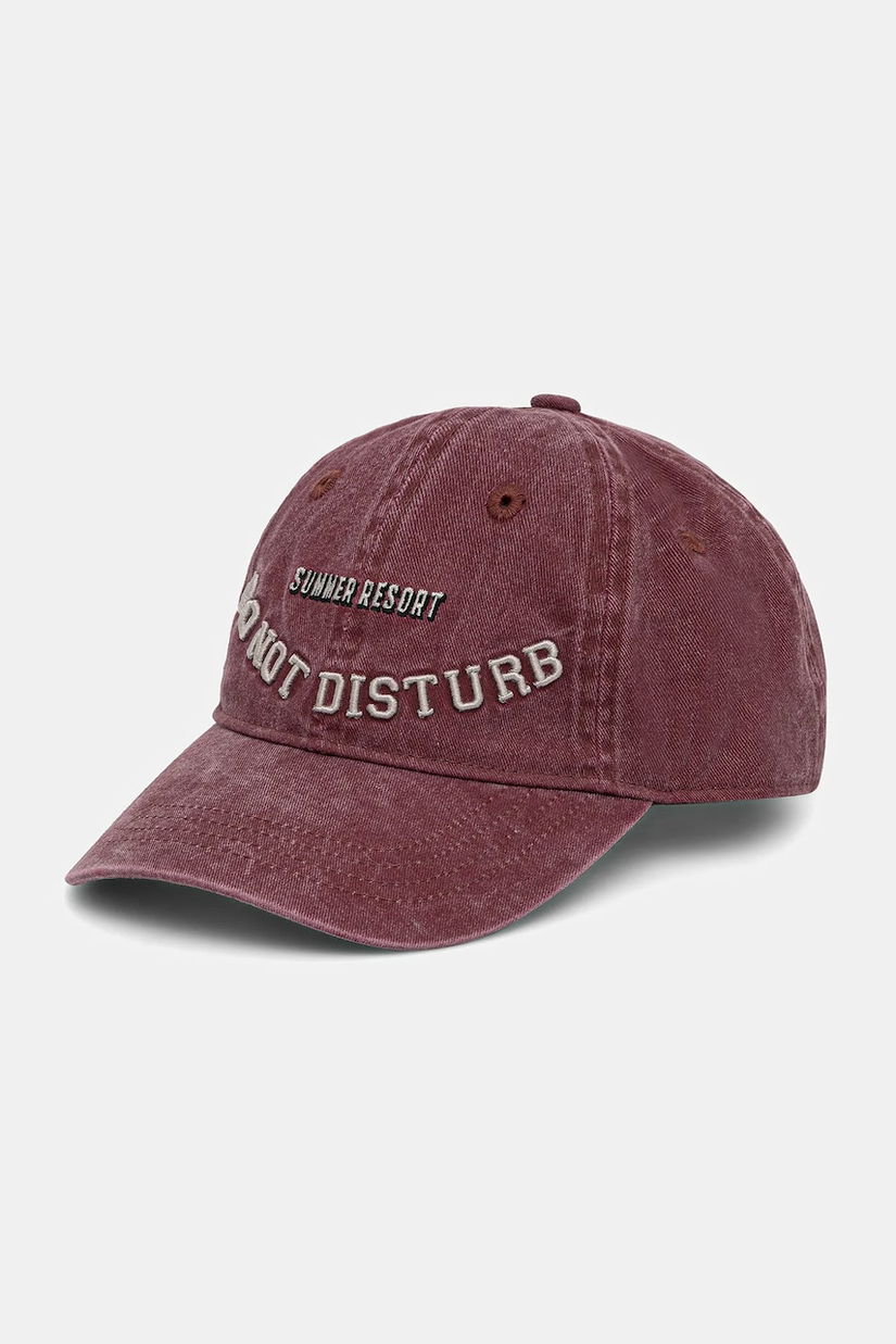 MAX&Co. șapcă de baseball din bumbac culoarea bordo, cu imprimeu, 2516571037200