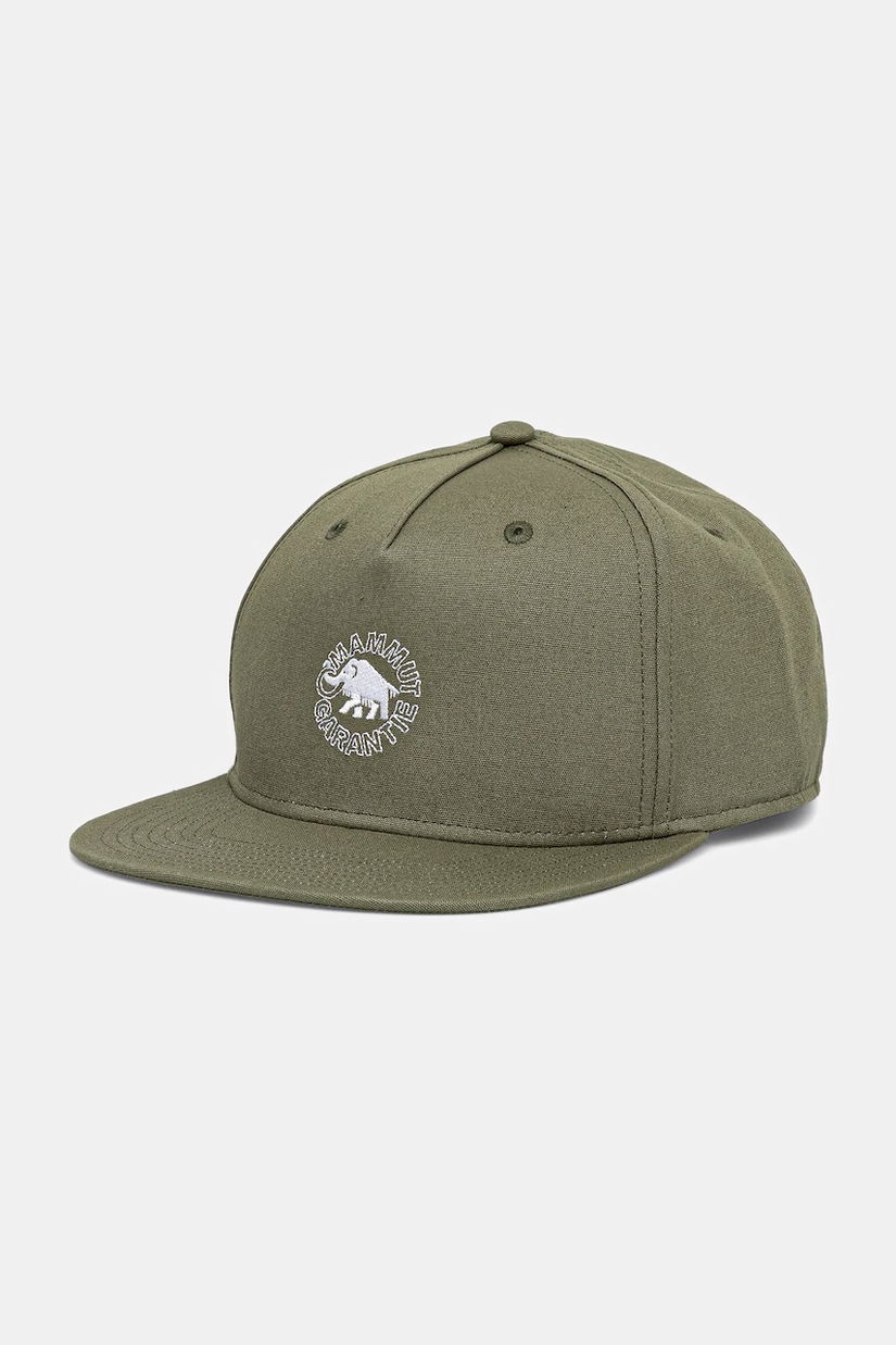Mammut șapcă de baseball din bumbac culoarea verde, cu imprimeu, 1191-00641
