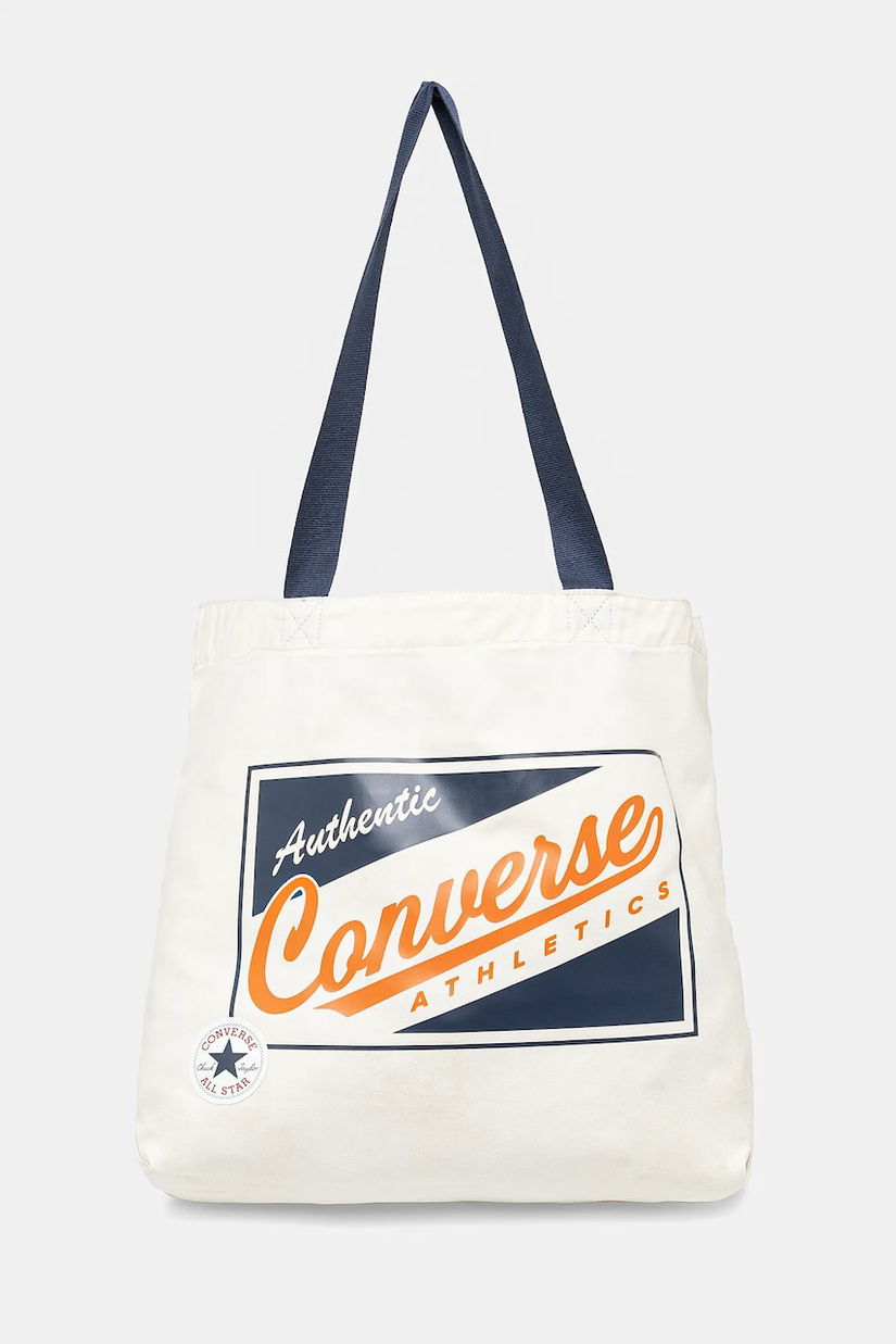 Converse geantă de bumbac culoarea bej, 10027609-A01
