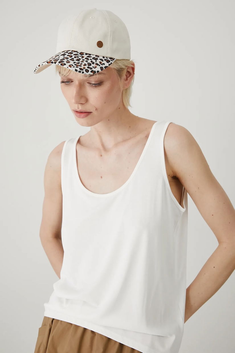 Medicine șapcă de baseball din bumbac femei, culoarea bej, modelator