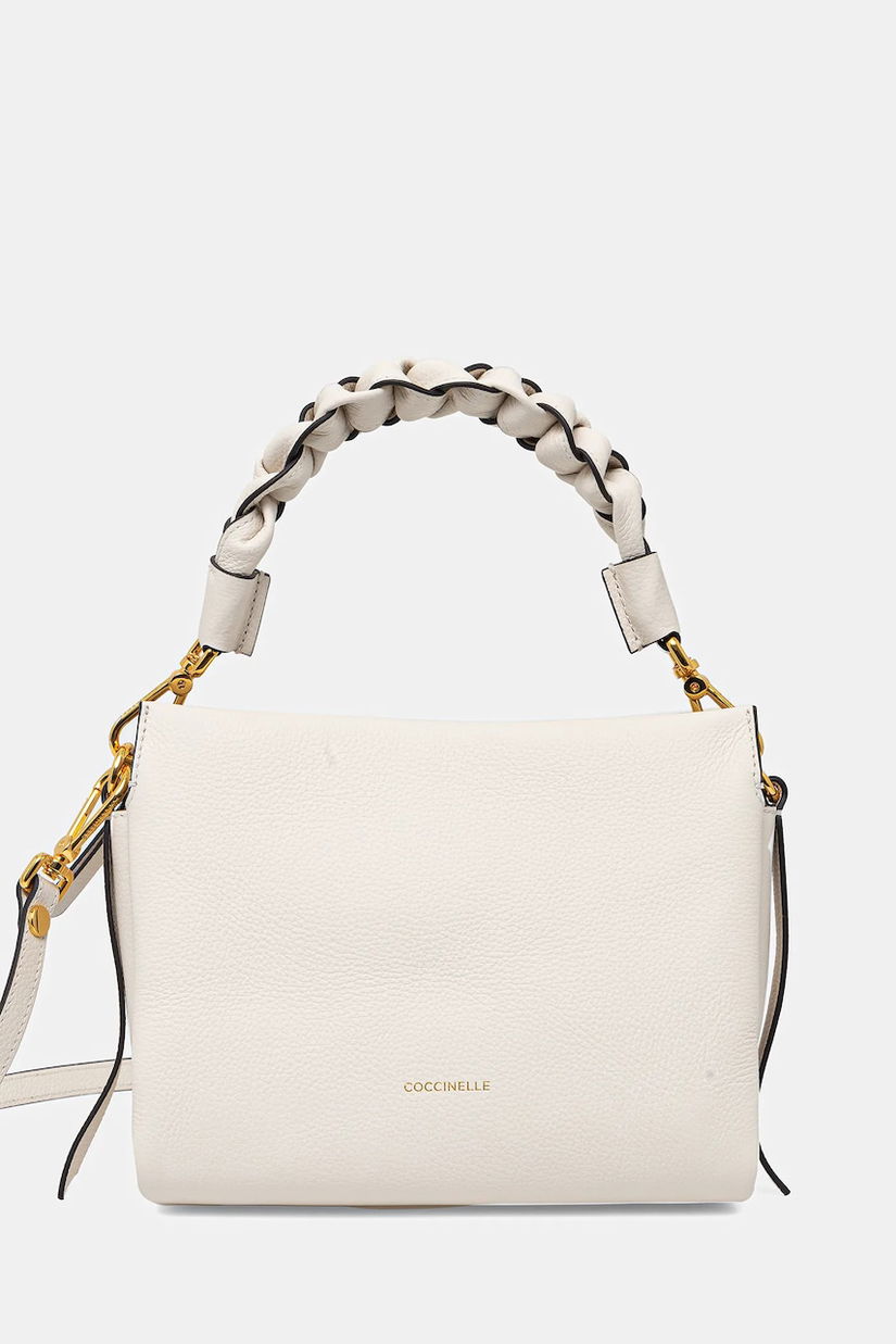 Coccinelle geantă BOHEME GRANA DOUBLE culoarea bej, M50 58 01 01