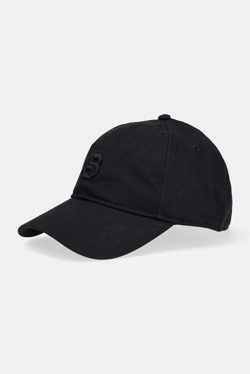 BOSS șapcă de baseball din bumbac culoarea negru, cu imprimeu, 50533348