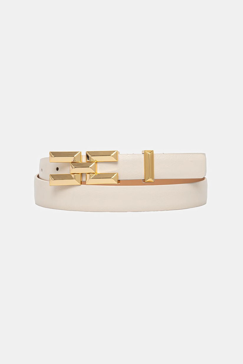 Elisabetta Franchi curea femei, culoarea bej, CT35S52E2