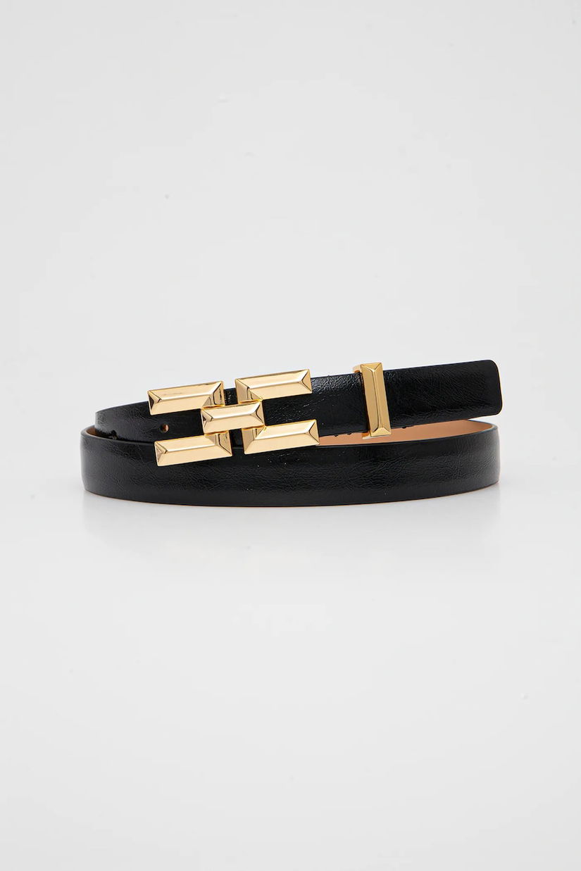 Elisabetta Franchi curea femei, culoarea negru, CT35S52E2