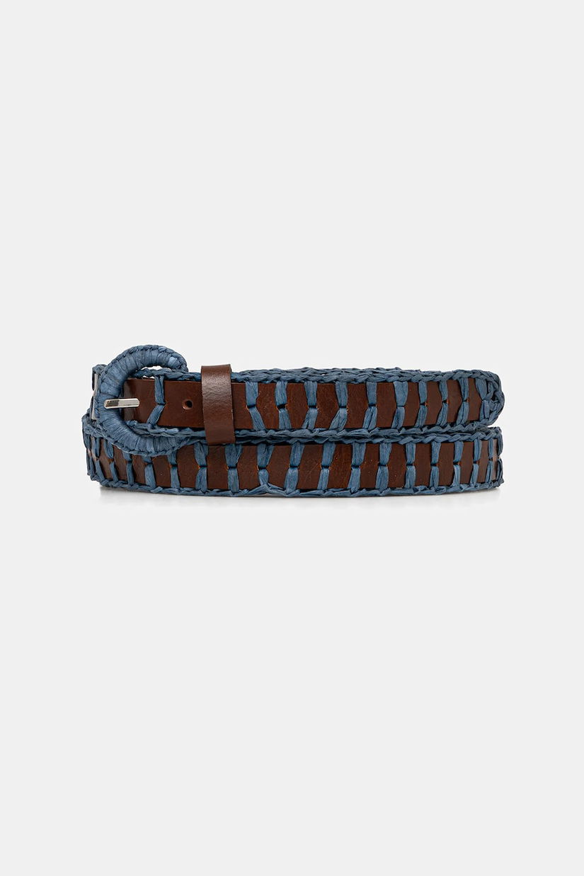 MAX&Co. curea de piele femei, culoarea maro, 2516501047200