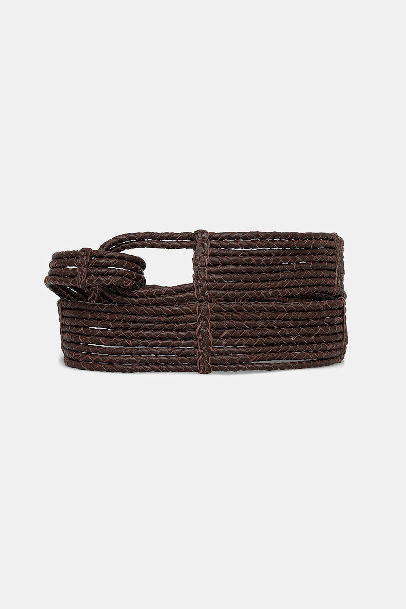 MAX&Co. curea de piele femei, culoarea maro, 2516501087200