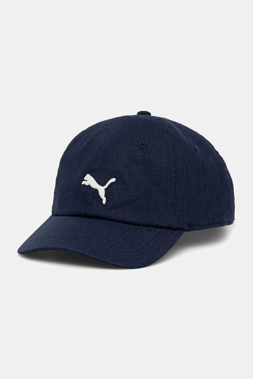 Puma șapcă culoarea bleumarin, uni, 25970