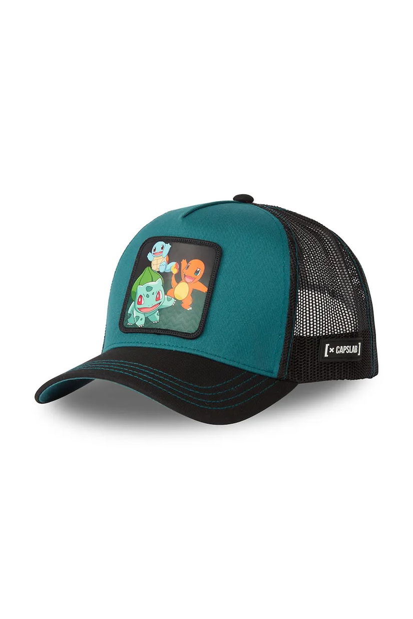 Capslab șapcă x Pokemon culoarea verde, cu imprimeu, CL/PKM6/1/CT/STA