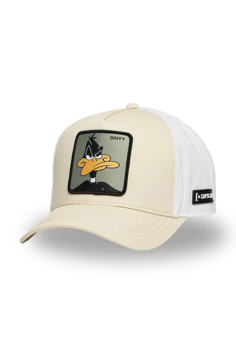 Capslab șapcă x Looney Tunes culoarea bej, cu imprimeu, CL/LOO11/1/CT/DAF2