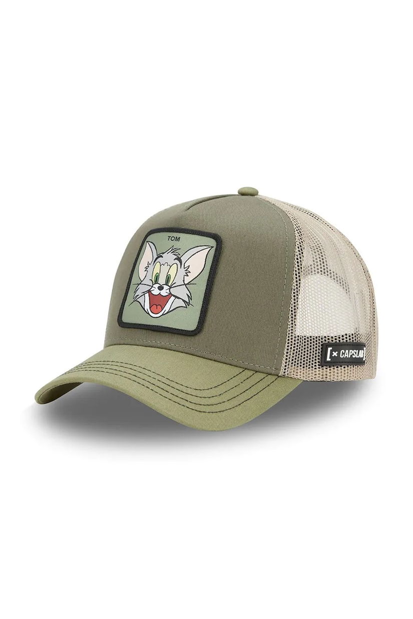 Capslab șapcă x Tom & Jerry culoarea gri, cu imprimeu, CL/TAJ6/1/CT/TOM2