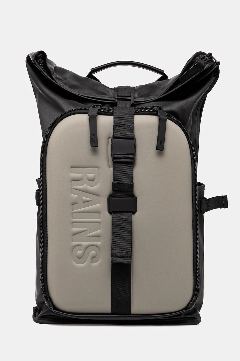 Rains rucsac Texel Moulded Backpack W3 culoarea negru, mare, uni, 13430