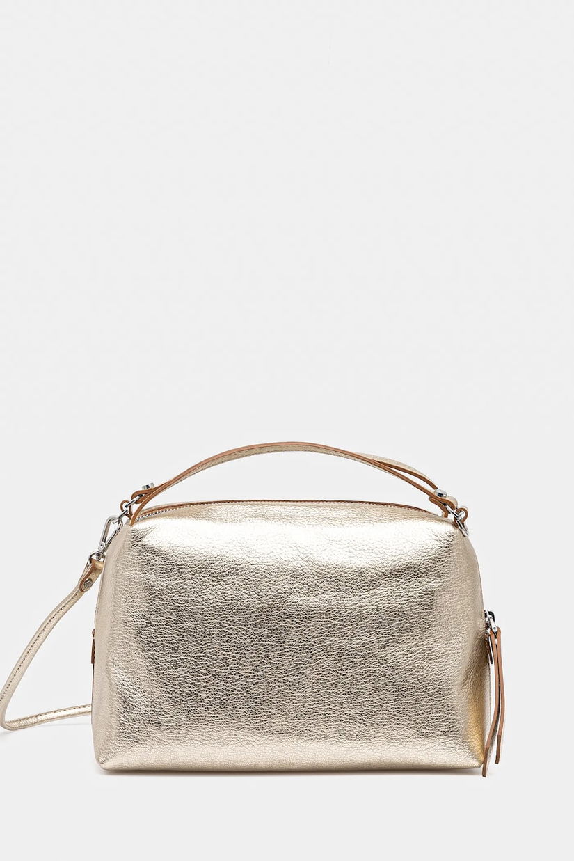 Gianni Chiarini geantă de piele ALIFA culoarea auriu, BS.8148.GTMET