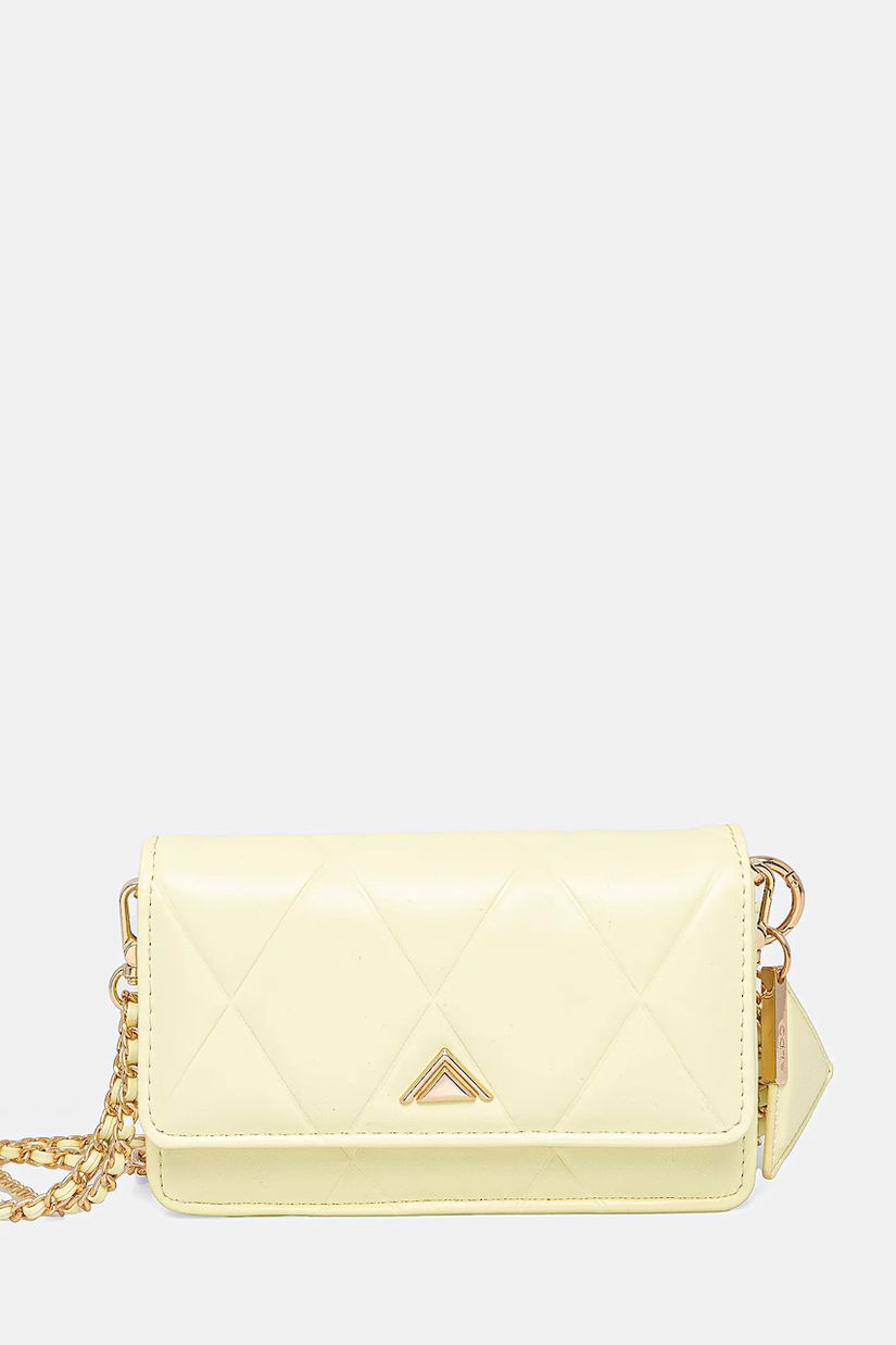 Aldo geantă FITITALL culoarea galben, 14009802