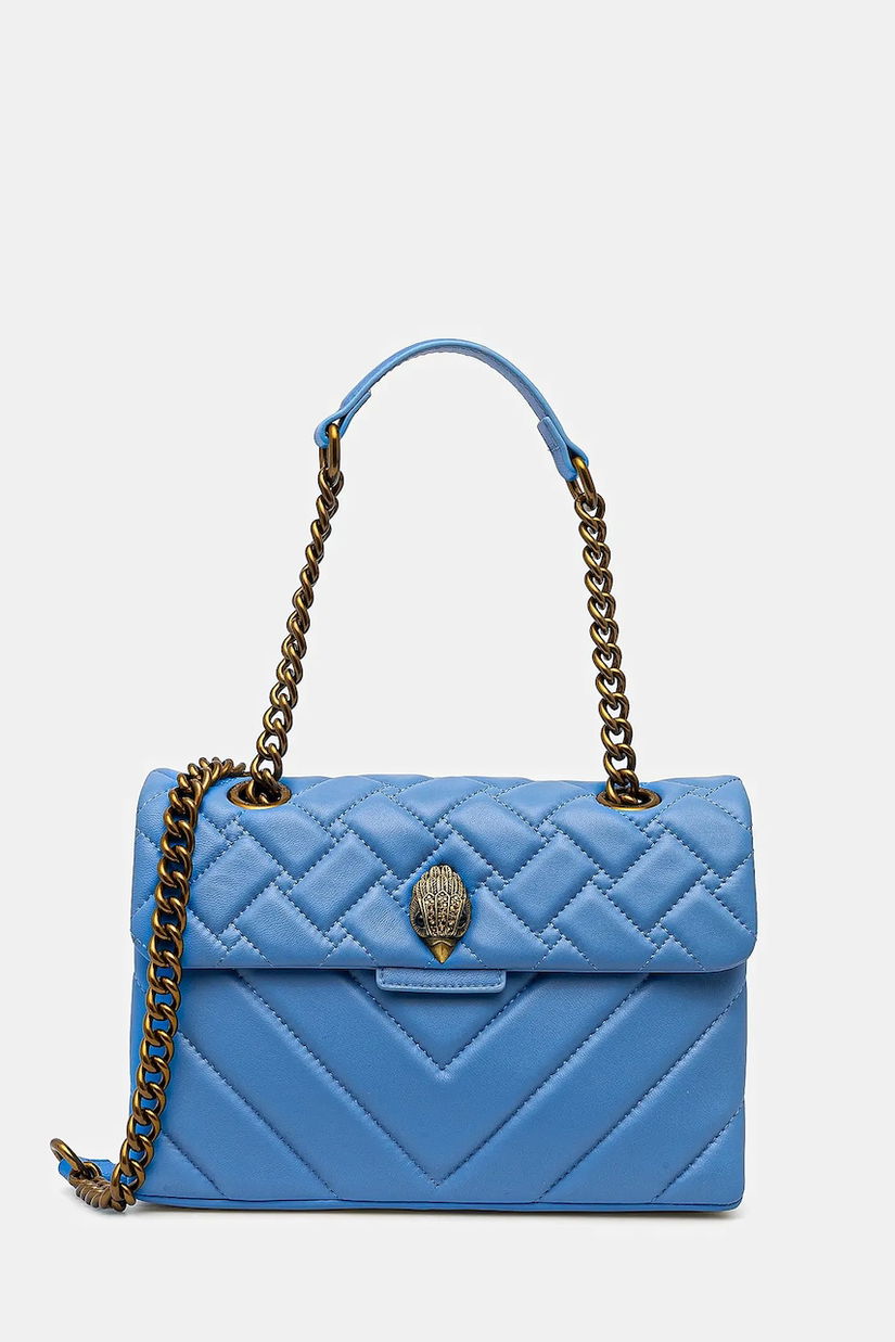 Kurt Geiger London geantă de piele KENSINGTON culoarea violet, 3586282109