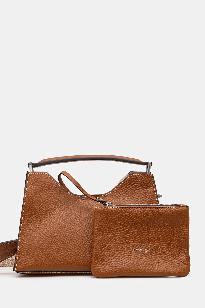 Gianni Chiarini geantă de piele AURORA culoarea maro, BS.10565.RNGDBL.NAETN