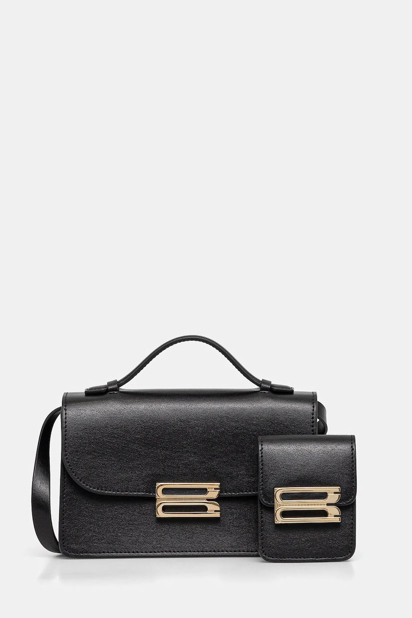 Victoria Beckham poseta de piele culoarea negru, B225AAC006524A