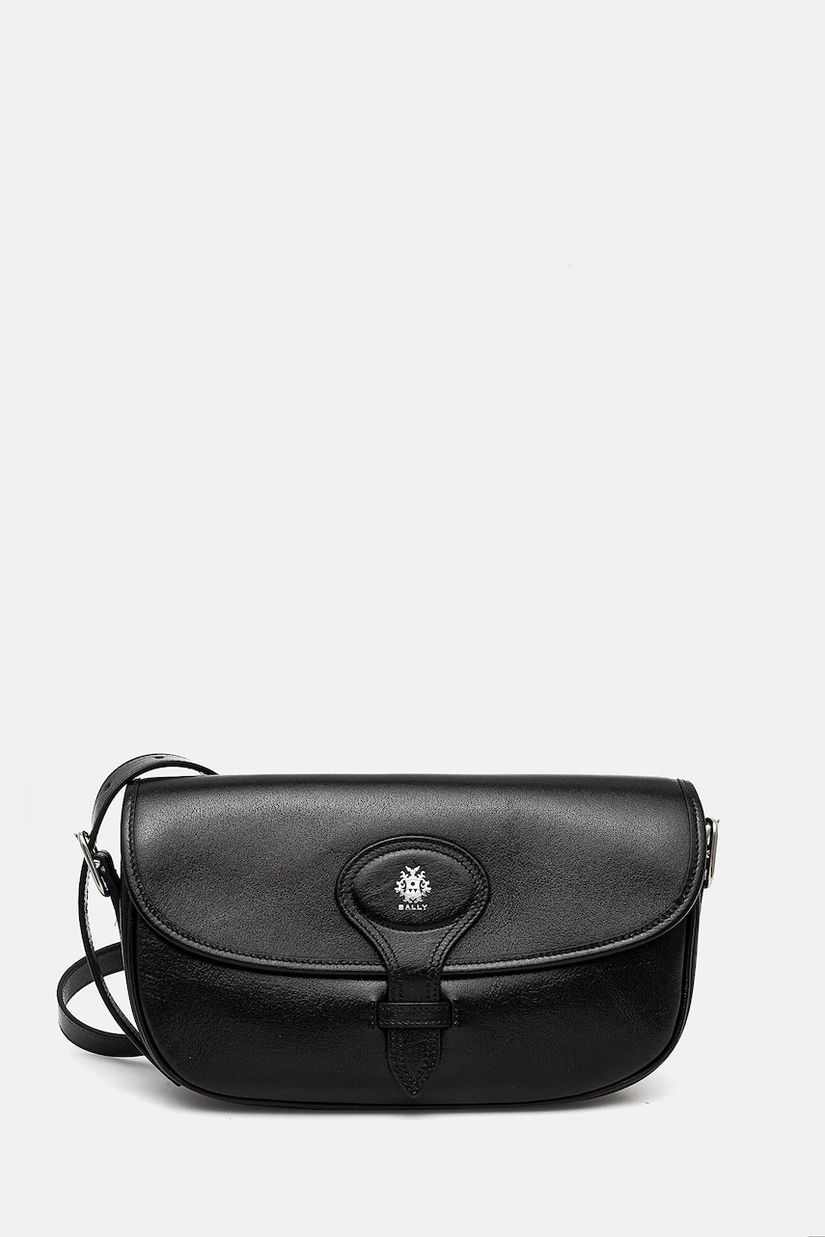 Bally poseta de piele culoarea negru, WAS02Z