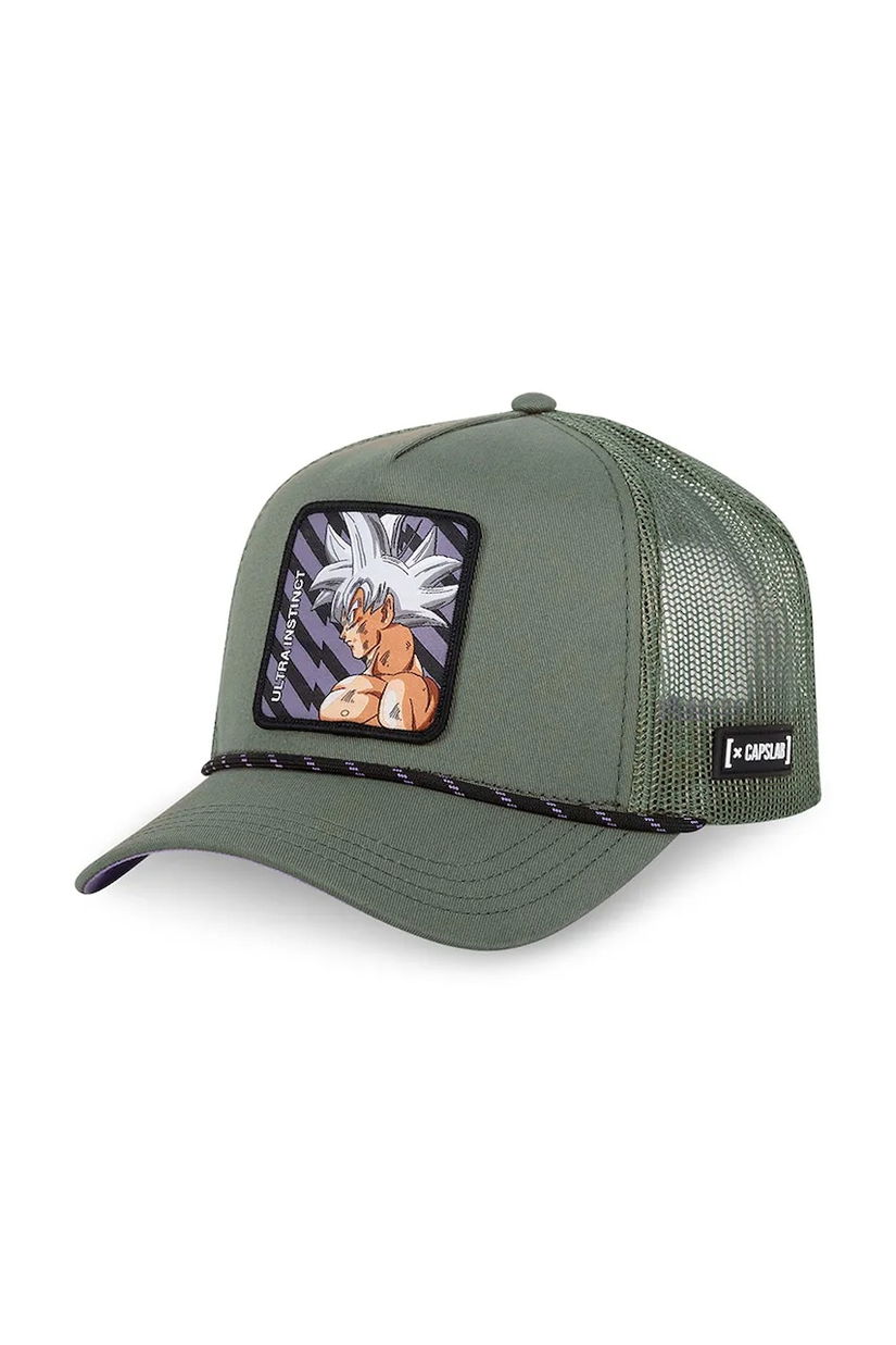 Capslab sapca x Dragon Ball culoarea verde, cu imprimeu, CL/DBS6/1/CT/ULT
