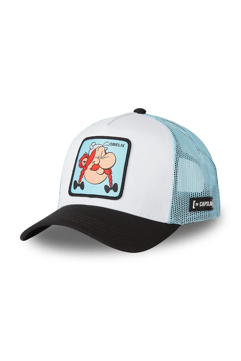 Capslab sapca x Asterix culoarea alb, cu imprimeu, CL/AST1/1/CT/MEN